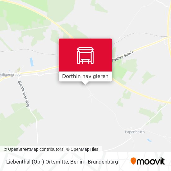 Liebenthal (Opr) Ortsmitte Karte