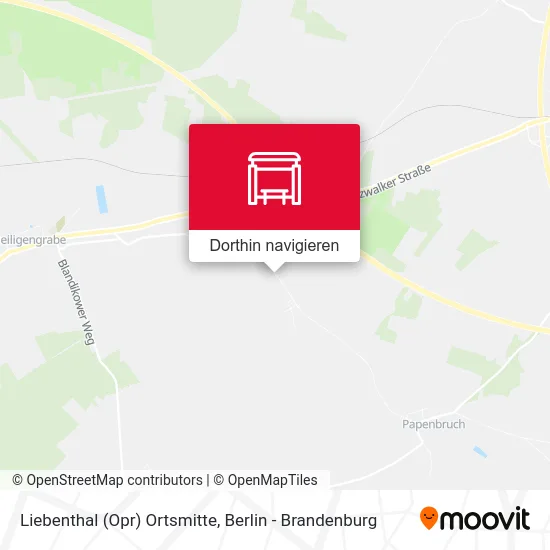 Liebenthal (Opr) Ortsmitte Karte