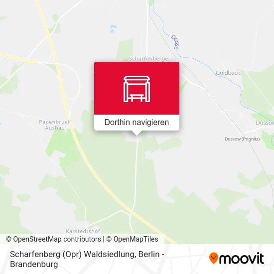 Scharfenberg (Opr) Waldsiedlung Karte