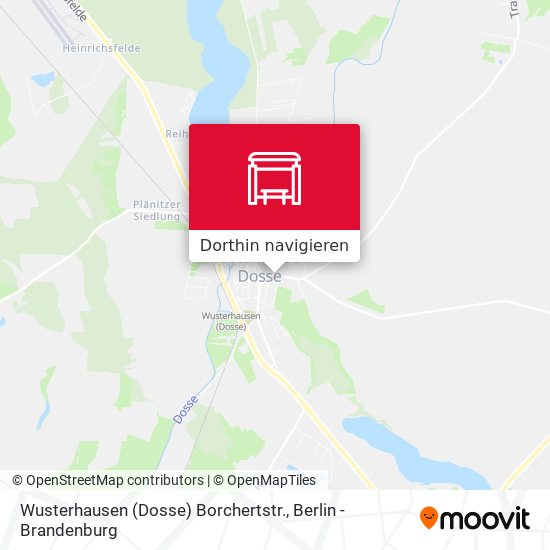 Wusterhausen (Dosse) Borchertstr. Karte