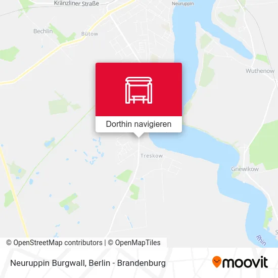 Neuruppin Burgwall Karte