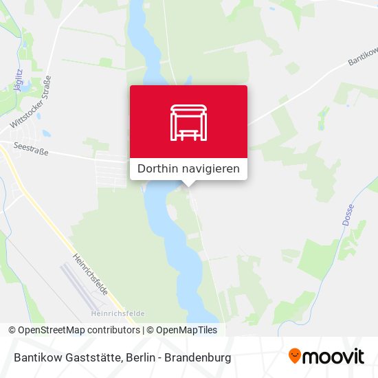 Bantikow Gaststätte Karte