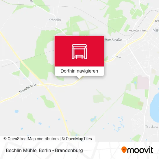 Bechlin Mühle Karte