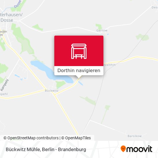 Bückwitz Mühle Karte