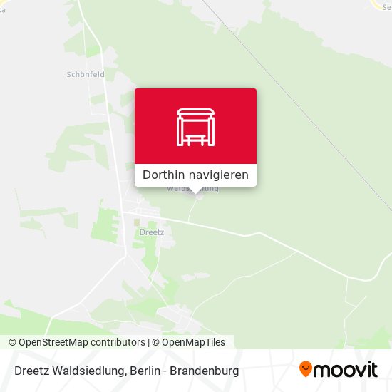 Dreetz Waldsiedlung Karte