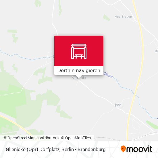 Glienicke (Opr) Dorfplatz Karte