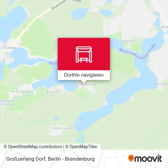 Großzerlang Dorf Karte