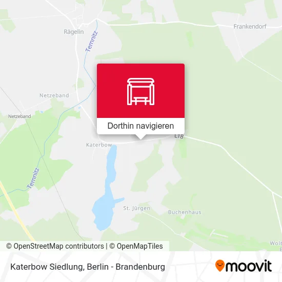 Katerbow Siedlung Karte