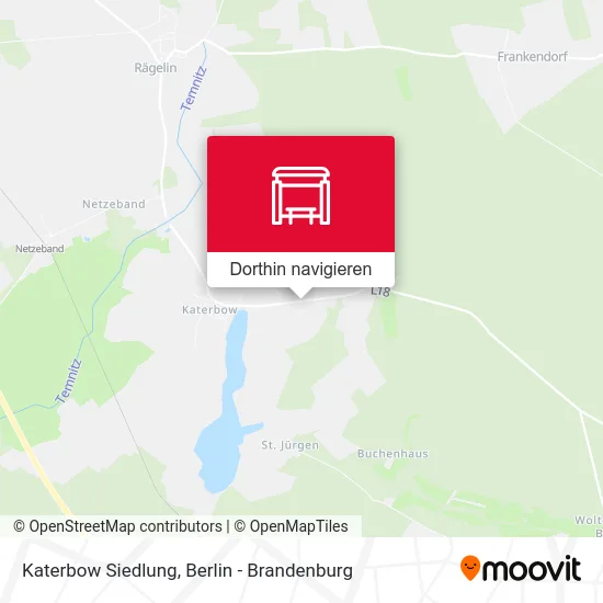 Katerbow Siedlung Karte
