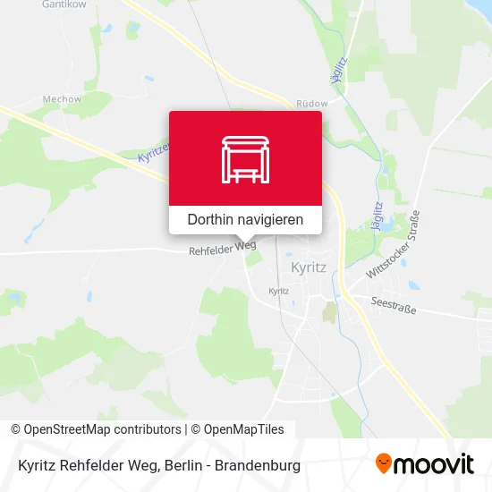 Kyritz Rehfelder Weg Karte