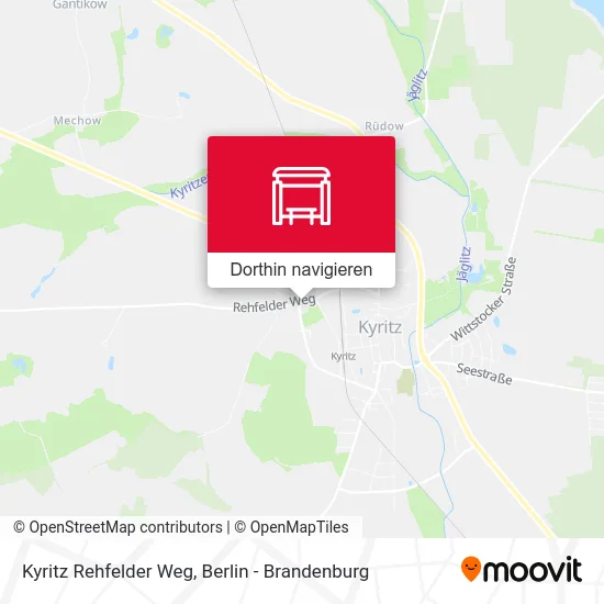 Kyritz Rehfelder Weg Karte