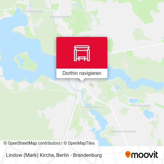Lindow (Mark) Kirche Karte
