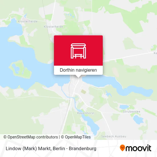 Lindow (Mark) Markt Karte
