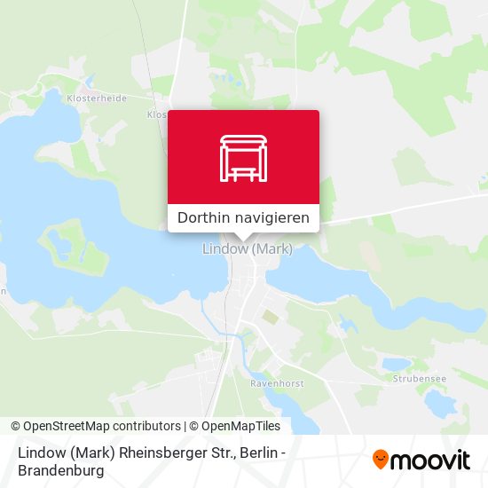 Lindow (Mark) Rheinsberger Str. Karte