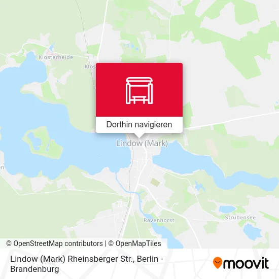 Lindow (Mark) Rheinsberger Str. Karte