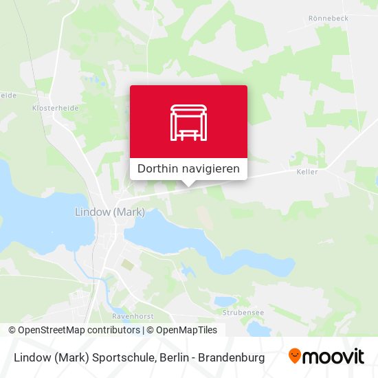 Lindow (Mark) Sportschule Karte