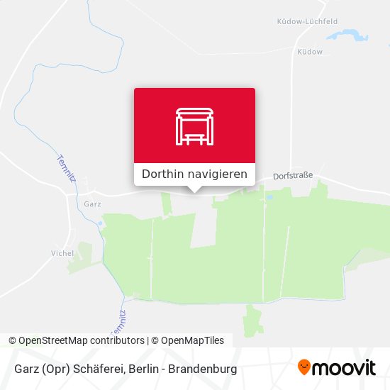 Garz (Opr) Schäferei Karte