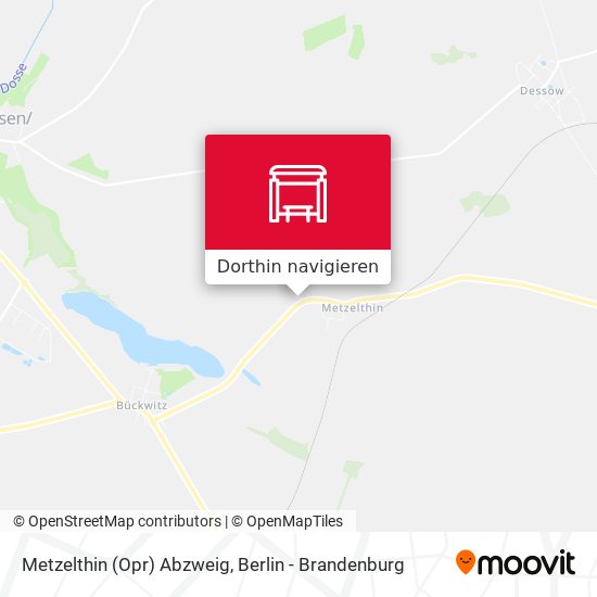 Metzelthin (Opr) Abzweig Karte