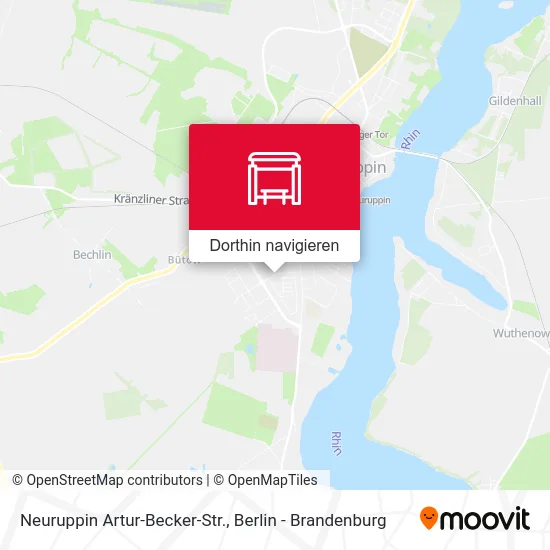 Neuruppin Artur-Becker-Str. Karte
