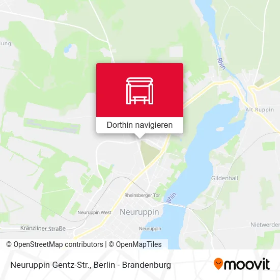 Neuruppin Gentz-Str. Karte