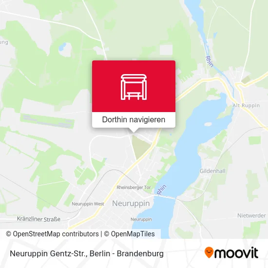 Neuruppin Gentz-Str. Karte