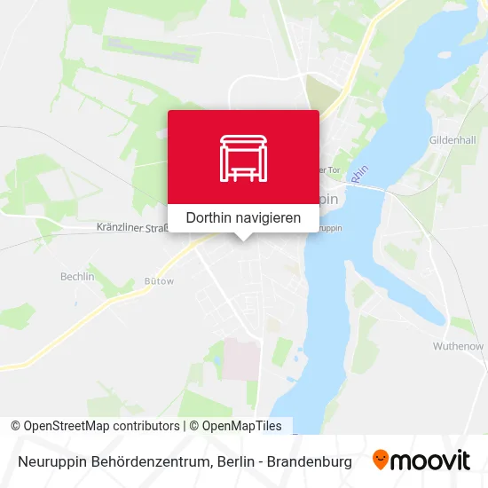 Neuruppin Behördenzentrum Karte