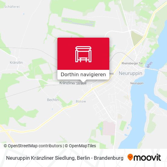 Neuruppin Kränzliner Siedlung Karte