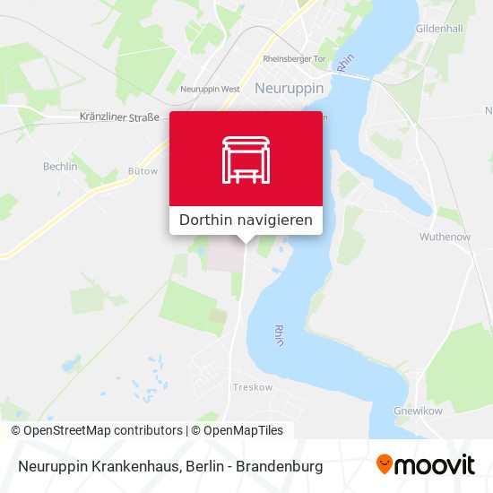 Neuruppin Krankenhaus Karte