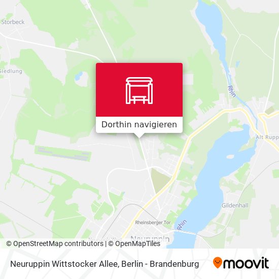 Neuruppin Wittstocker Allee Karte
