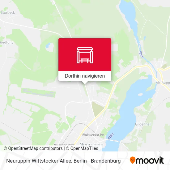 Neuruppin Wittstocker Allee Karte