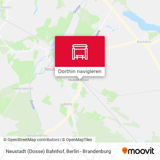 Neustadt (Dosse) Bahnhof Karte