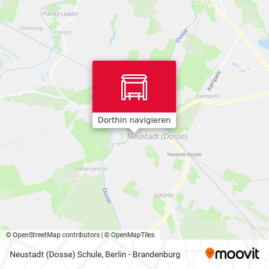 Neustadt (Dosse) Schule Karte