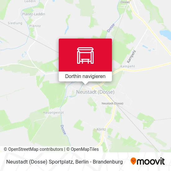 Neustadt (Dosse) Sportplatz Karte
