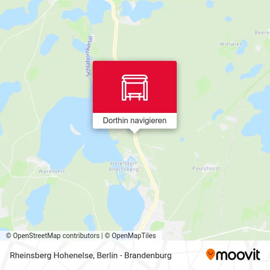 Rheinsberg Hohenelse Karte