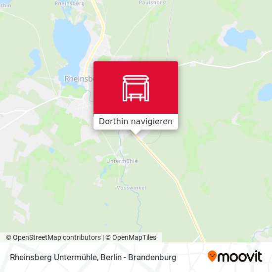 Rheinsberg Untermühle Karte