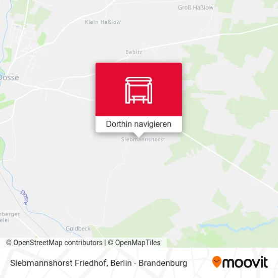 Siebmannshorst Friedhof Karte