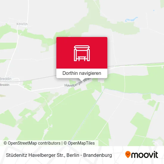 Stüdenitz Havelberger Str. Karte