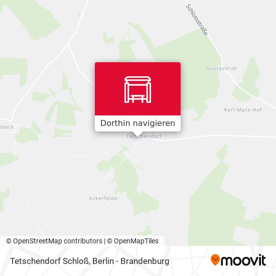 Tetschendorf Schloß Karte