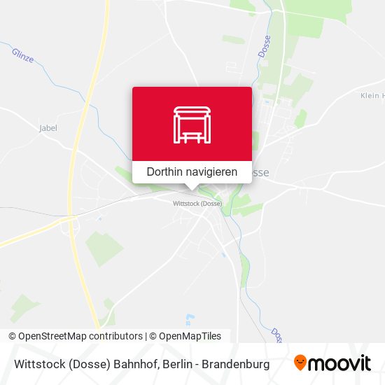 Wittstock (Dosse) Bahnhof Karte