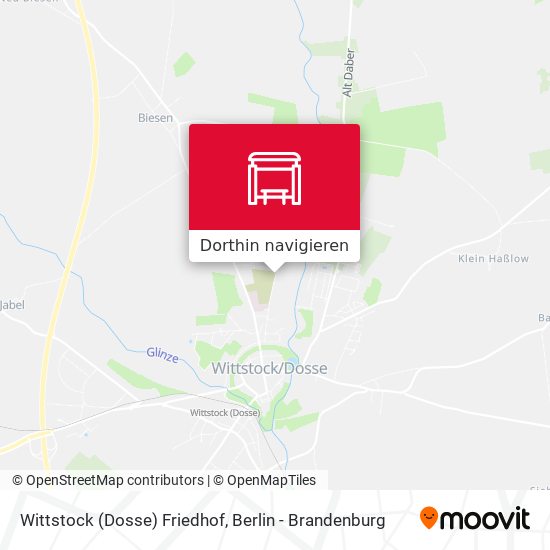 Wittstock (Dosse) Friedhof Karte