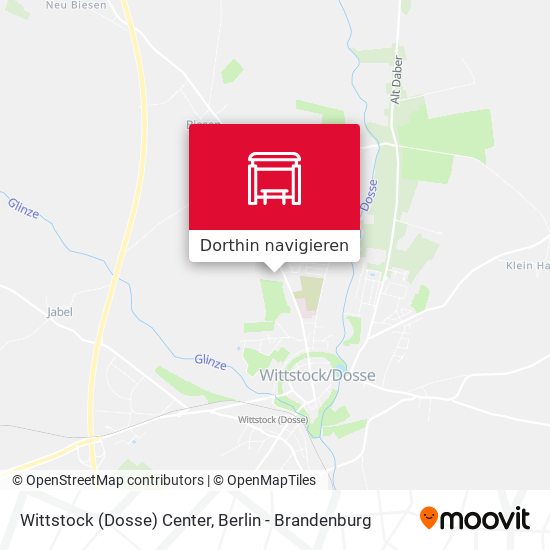 Wittstock (Dosse) Center Karte