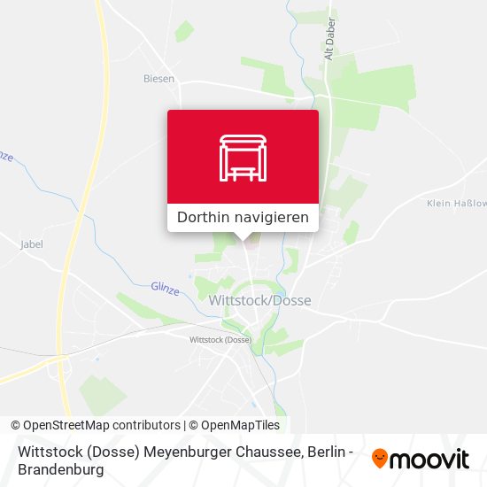 Wittstock (Dosse) Meyenburger Chaussee Karte