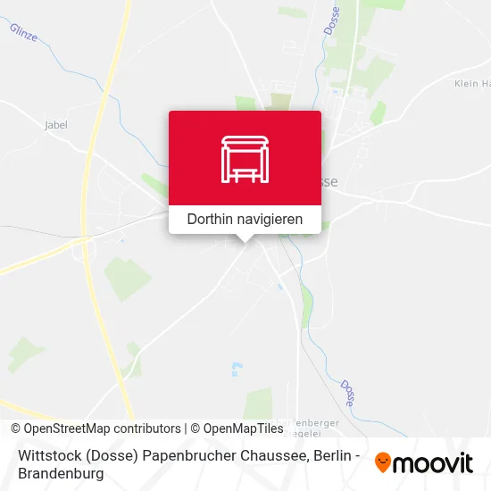 Wittstock (Dosse) Papenbrucher Chaussee Karte
