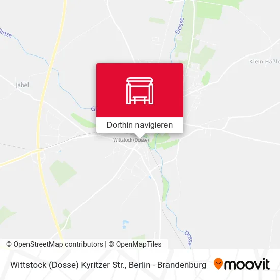 Wittstock (Dosse) Kyritzer Str. Karte