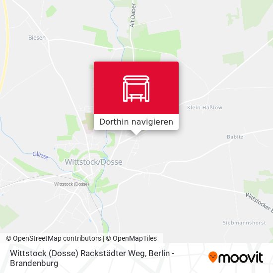 Wittstock (Dosse) Rackstädter Weg Karte