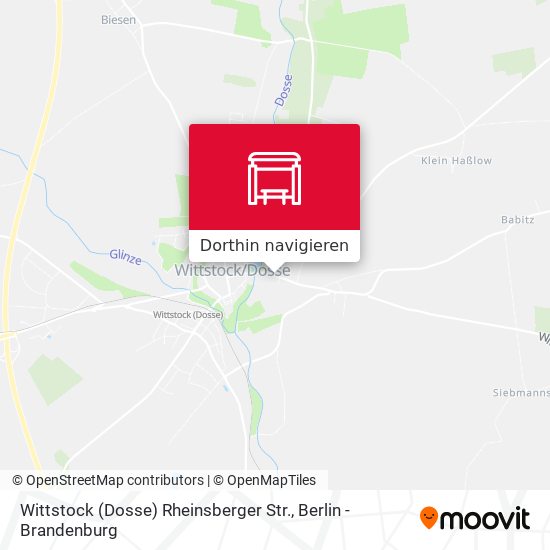Wittstock (Dosse) Rheinsberger Str. Karte