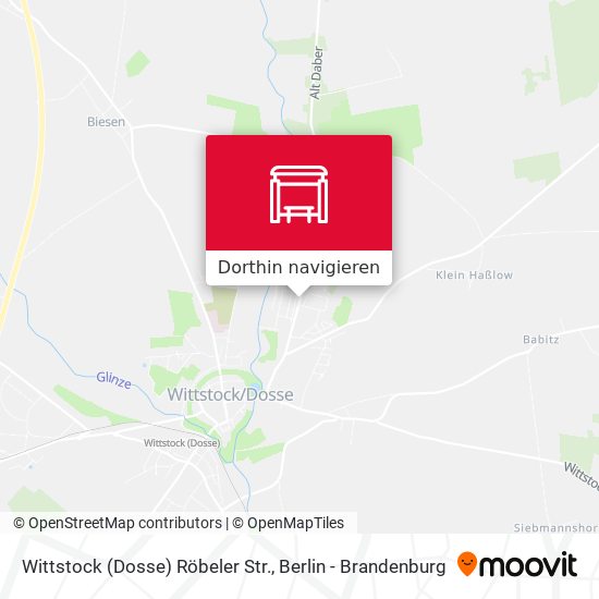 Wittstock (Dosse) Röbeler Str. Karte