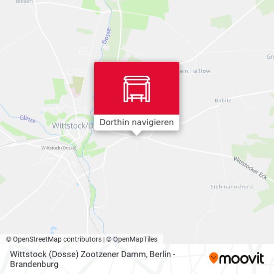 Wittstock (Dosse) Zootzener Damm Karte