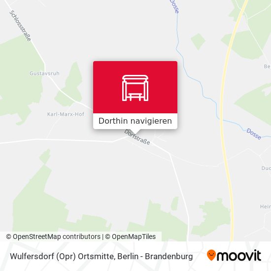 Wulfersdorf (Opr) Ortsmitte Karte