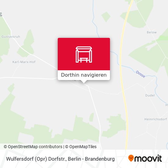Wulfersdorf (Opr) Dorfstr. Karte